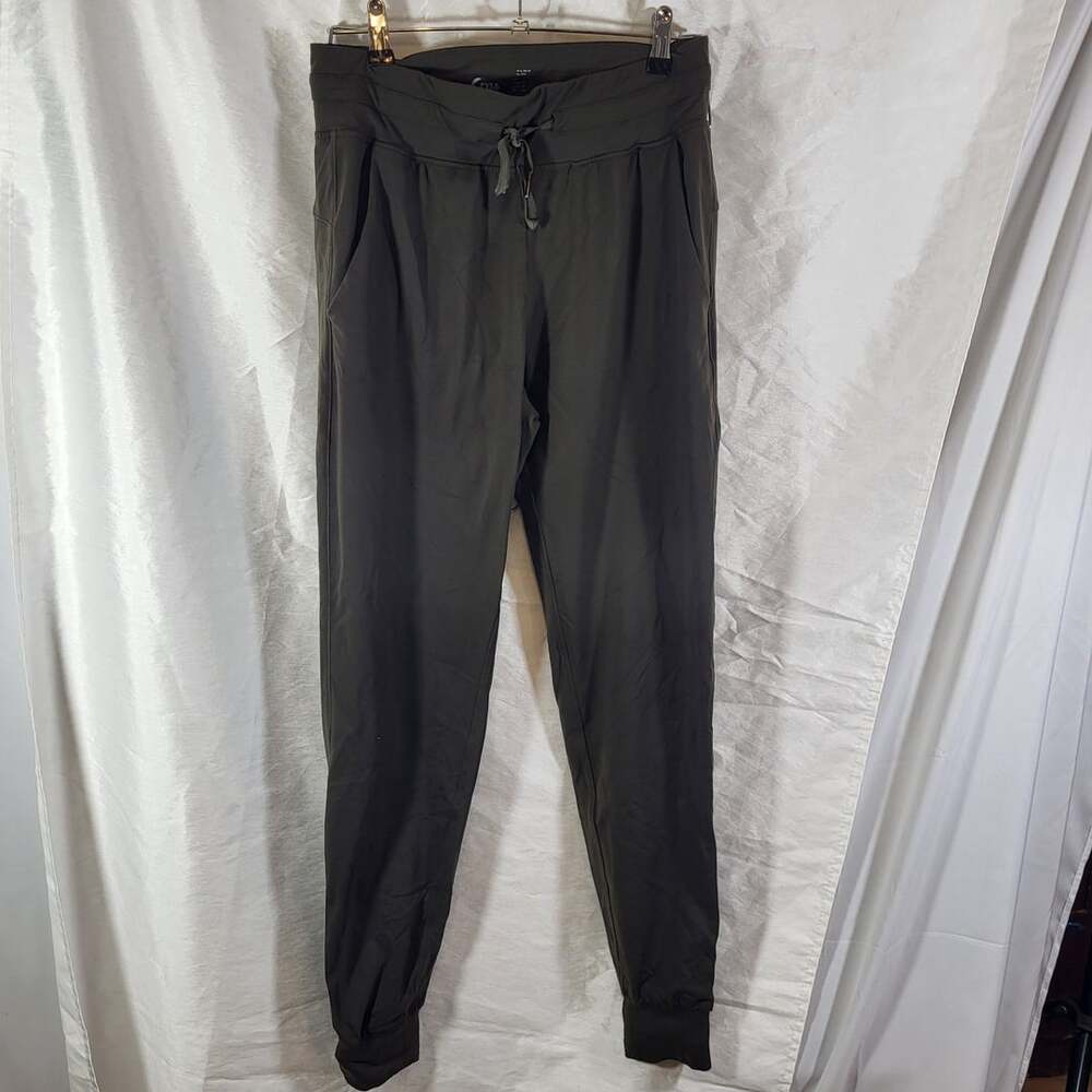 Zyia Active Jogger Pants Size XL Green Drawstring Athletic Lounge